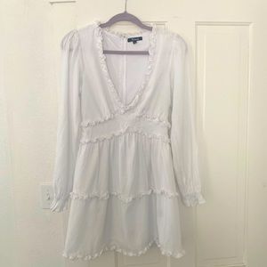 White Ruffled Dress